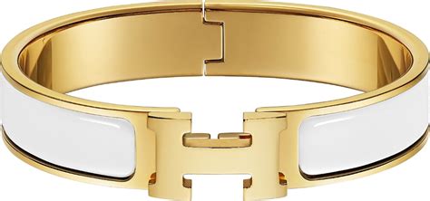 hermes diamond h bracelet|Hermes clic h bracelet white.